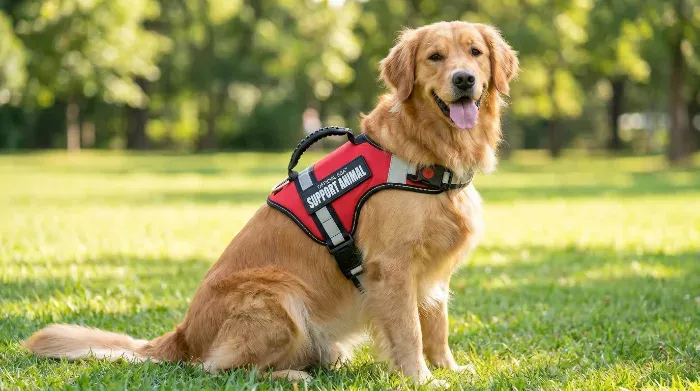 Large breed dog outside